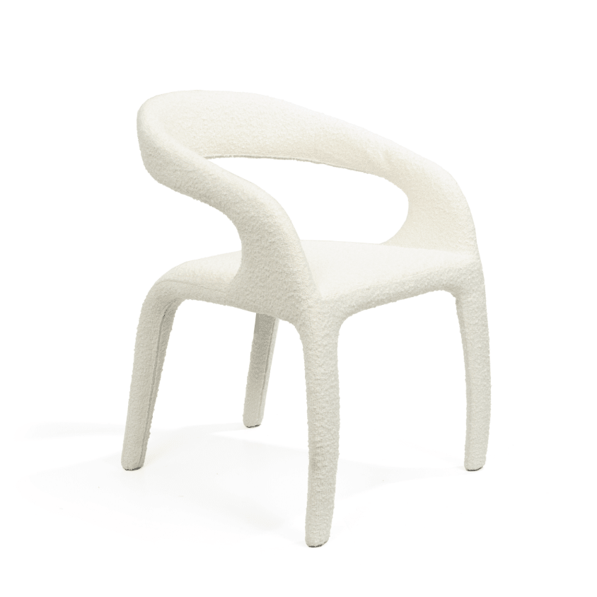 Escada Dining Chair - Chex Bouclé Polar - XShowhome Limited - Tommy Franks