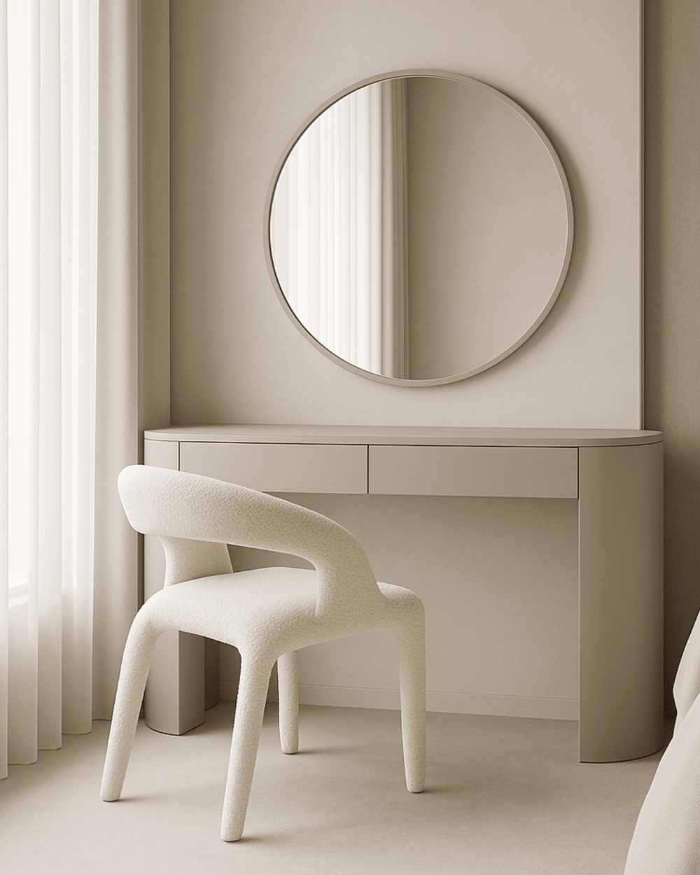 Escada Dining Chair - Chex Bouclé Polar - XShowhome Limited - Tommy Franks