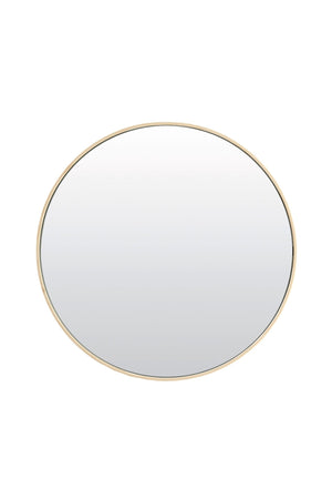 ESPEJO Mirror — Ø70 Cm Glass Clear & Cream - Canwell Interiors Limited - Light & Living
