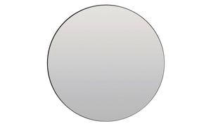 ESPEJO Mirror — Ø96 Cm Clear Glass & Black - Canwell Interiors Limited - Light & Living