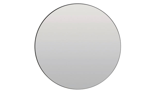 ESPEJO Mirror — Ø96 Cm Clear Glass & Black - Canwell Interiors Limited - Light & Living