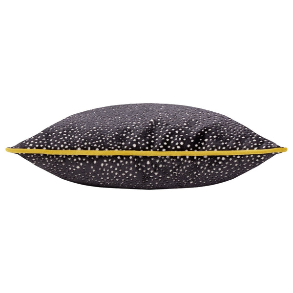 Estelle 45x45 Feather Filled Cushion Black & Gold - Canwell Interiors Limited - Riva