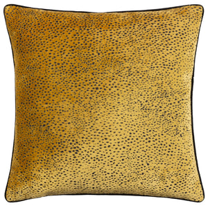 Estelle 45x45 Feather Filled Cushion Gold/black - Canwell Interiors Limited - Riva