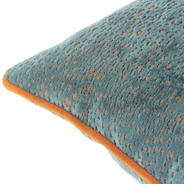 Estelle 45x45 Feather Filled Cushion Teal/Rust - XShowhome Limited - Riva