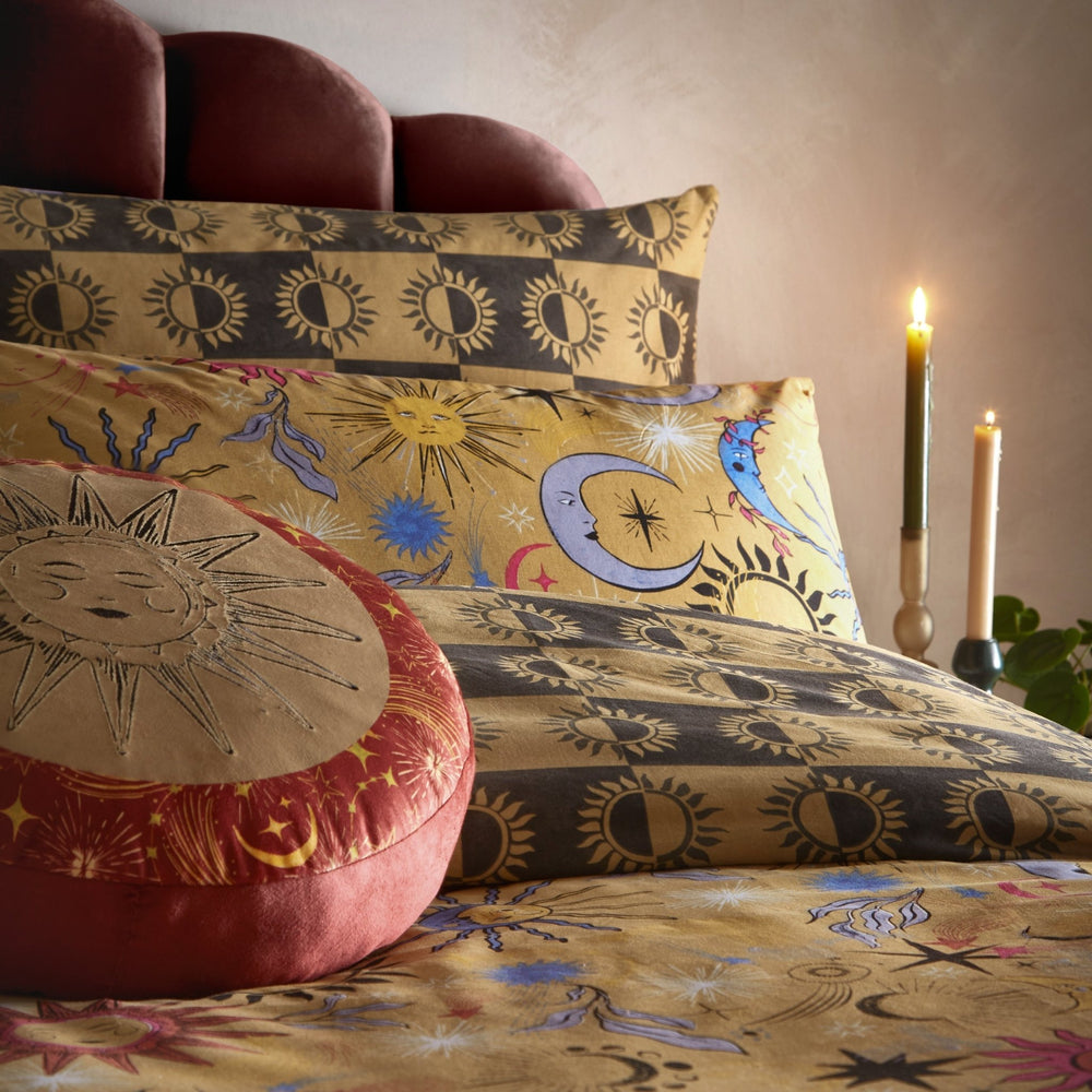 Ethereal Star Double Duvet Set Gold Dust - Canwell Interiors Limited - Riva
