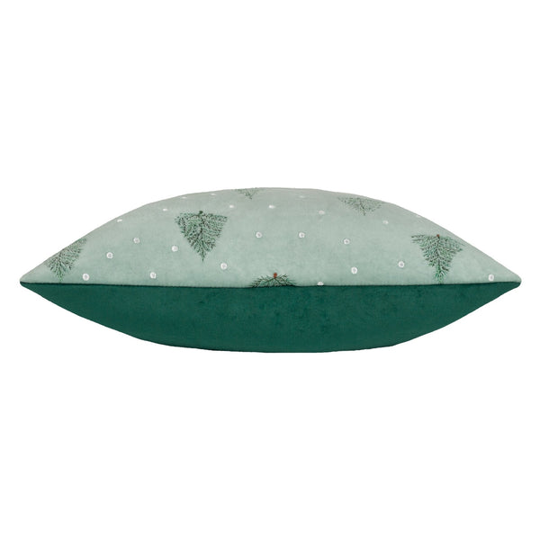 Evergreen Classic Tree 43x43 Feather Filled Cushion Green - Canwell Interiors Limited - Riva