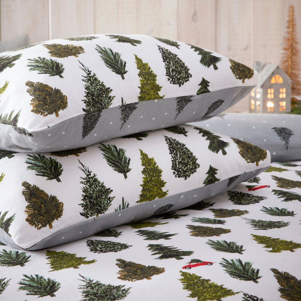 Evergreen Double Duvet Set Pine Green - Canwell Interiors Limited - Riva