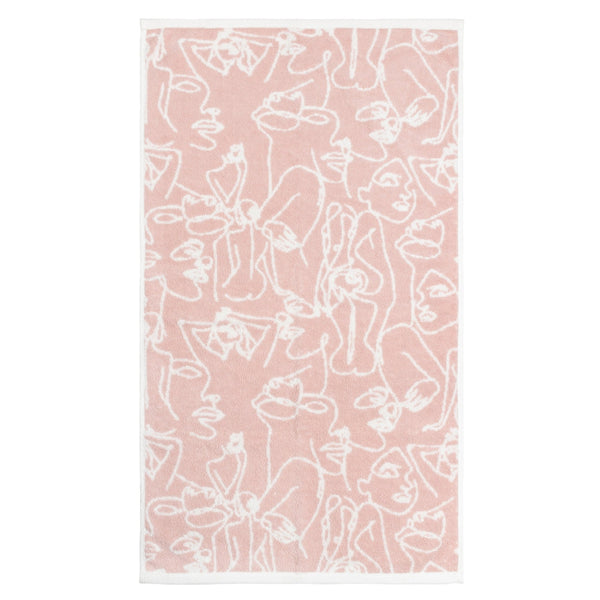 Everybody Jacquard Hand Towel Blush - Canwell Interiors Limited - Riva