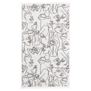 Everybody Jacquard Hand Towel Grey - Canwell Interiors Limited - Riva