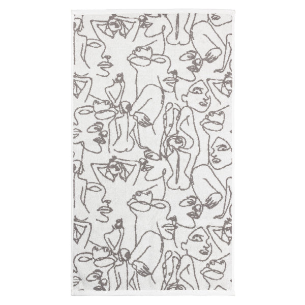 Everybody Jacquard Hand Towel Grey - Canwell Interiors Limited - Riva
