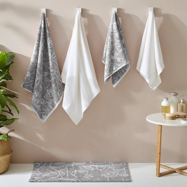 Everybody Jacquard Hand Towel Grey - Canwell Interiors Limited - Riva