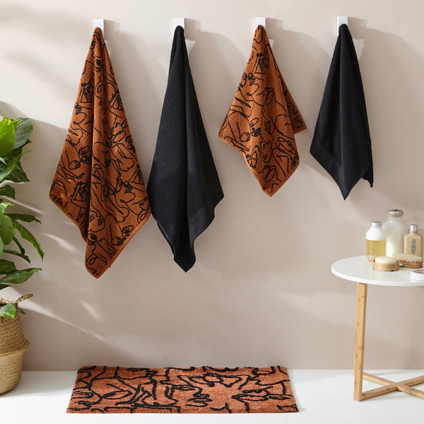 Everybody Jacquard Hand Towel Pecan - Canwell Interiors Limited - Riva