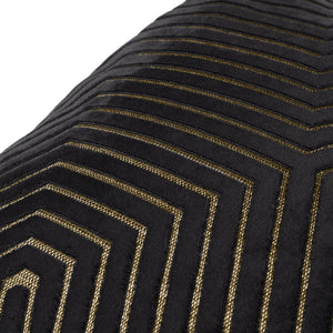 Evoke 45x45 Feather Filled Cushion Black - Canwell Interiors Limited - Riva