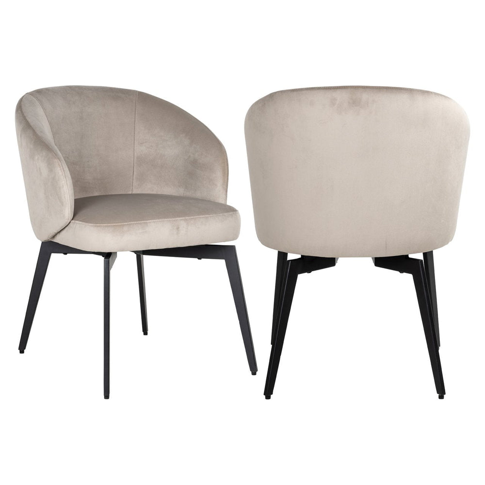 Ex-Display Amphara Dining Chair - Khaki Velvet - XShowhome Limited - Richmond