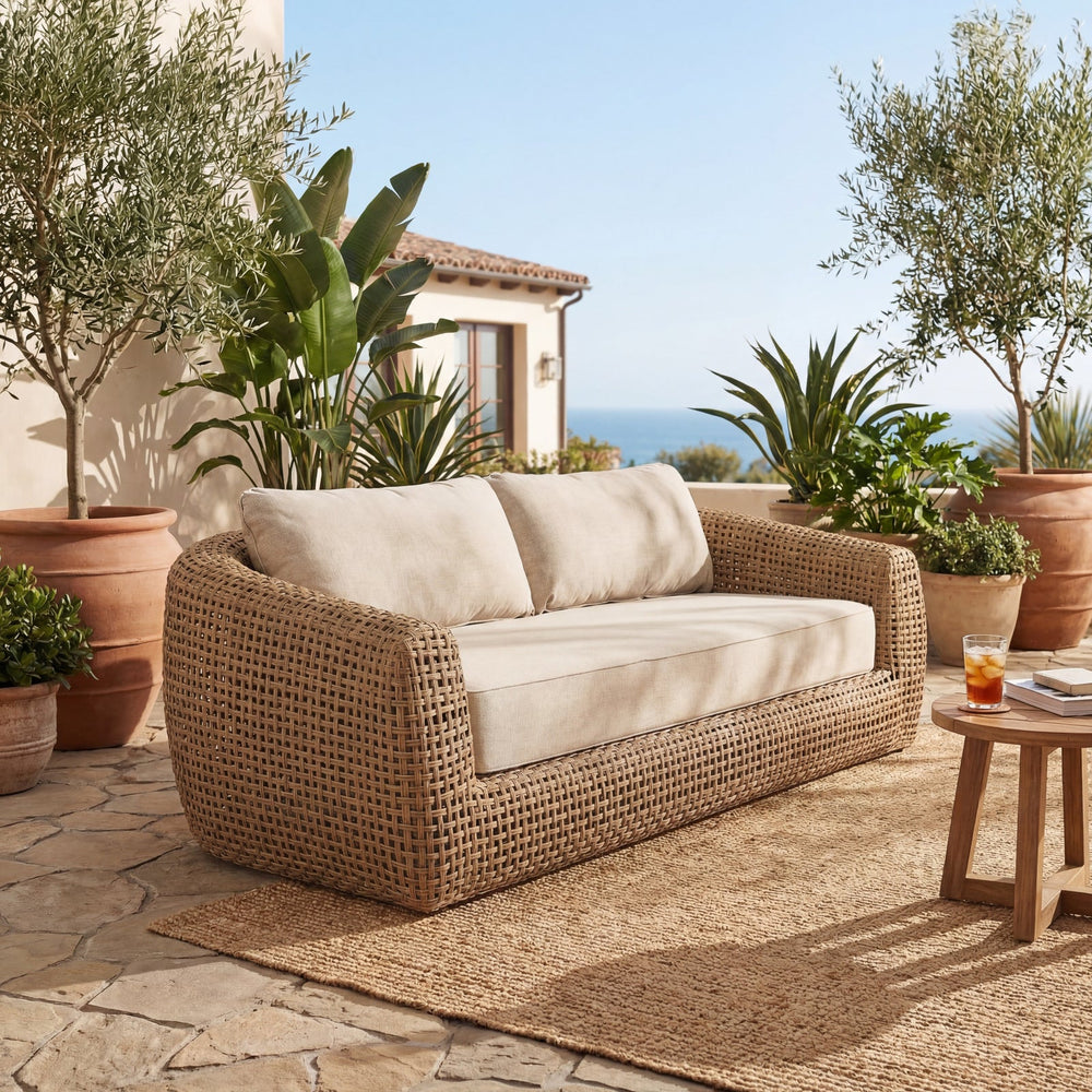 Ex-Display Bloom Outdoor Sofa - Brown - XShowhome Limited - Hills