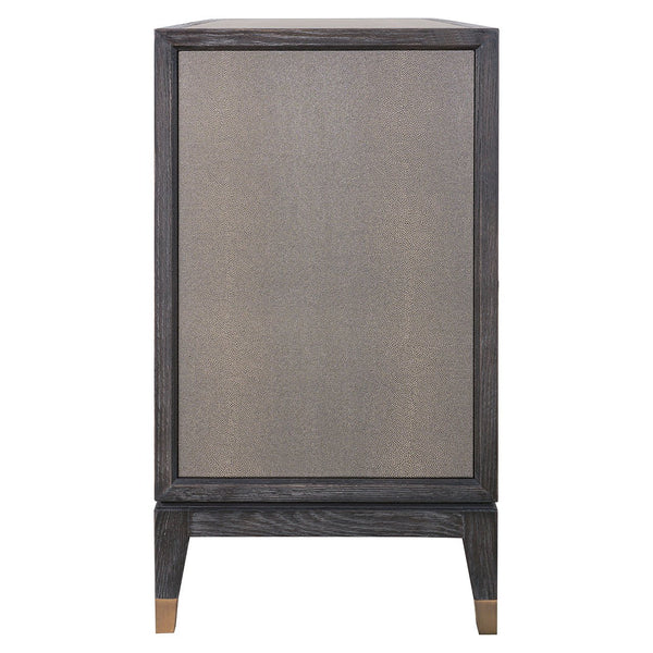 Ex - Display Bloomville 2 - Door Sideboard – Brass & Shagreen Finish - Canwell Interiors Limited - Xshowhome