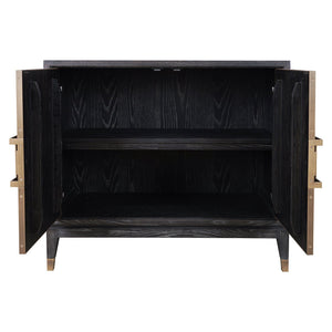 Ex - Display Bloomville 2 - Door Sideboard – Brass & Shagreen Finish - Canwell Interiors Limited - Xshowhome