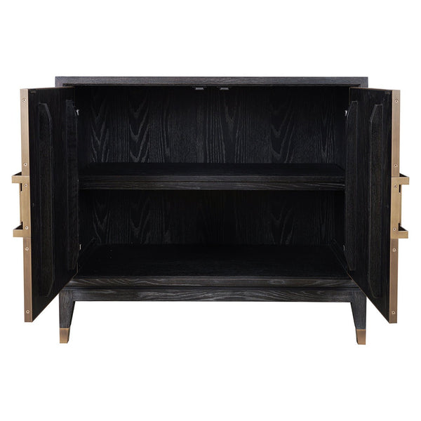 Ex - Display Bloomville 2 - Door Sideboard – Brass & Shagreen Finish - Canwell Interiors Limited - Xshowhome