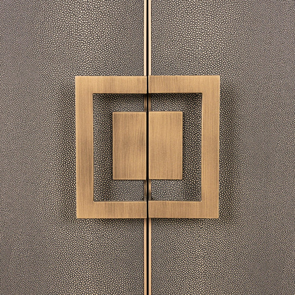 Ex - Display Bloomville 2 - Door Sideboard – Brass & Shagreen Finish - Canwell Interiors Limited - Xshowhome