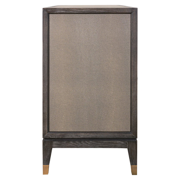 Ex - Display Bloomville 2 - Door Sideboard – Brass & Shagreen Finish - Canwell Interiors Limited - Xshowhome