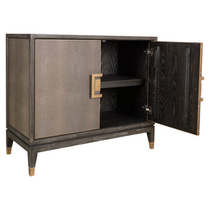 Ex - Display Bloomville 2 - Door Sideboard – Brass & Shagreen Finish - Canwell Interiors Limited - Xshowhome
