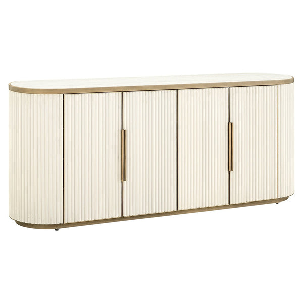 Ex - Display Bloomville Chest of Drawers – Brass & Shagreen Finish - Canwell Interiors Limited - Xshowhome