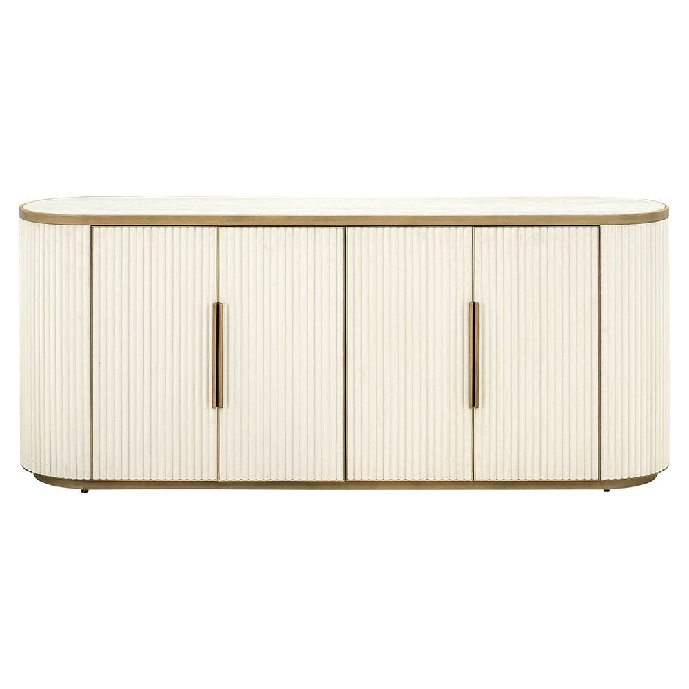 Ex - Display Bloomville Chest of Drawers – Brass & Shagreen Finish - Canwell Interiors Limited - Xshowhome