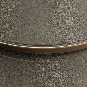 Ex - Display Bloomville Coffee Table – Brass Shagreen (Set of 2) - Canwell Interiors Limited - Xshowhome