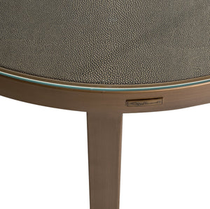 Ex - Display Bloomville Coffee Table – Brass Shagreen (Set of 2) - Canwell Interiors Limited - Xshowhome