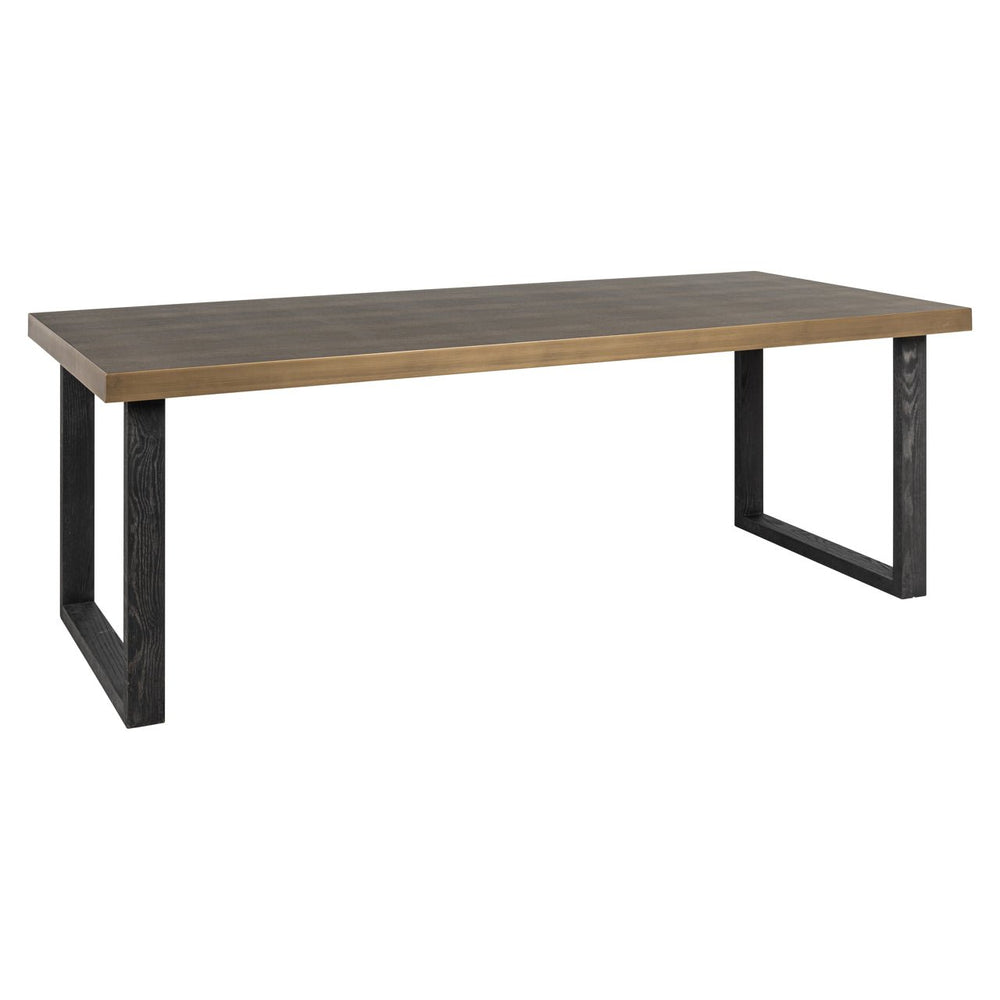 Ex - Display Bloomville Dining Table – Brass Shagreen incl. Glass Top 230 - Canwell Interiors Limited - Xshowhome
