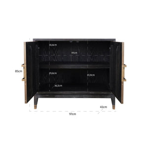 Ex - Display Bloomville Sideboard – 2 - Door, Brown - Canwell Interiors Limited - Xshowhome