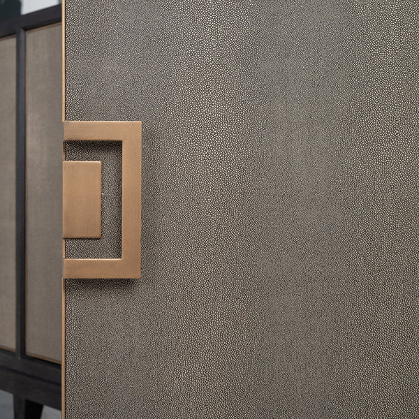 Ex - Display Bloomville Sideboard – Brass & Shagreen Finish - Canwell Interiors Limited - Xshowhome