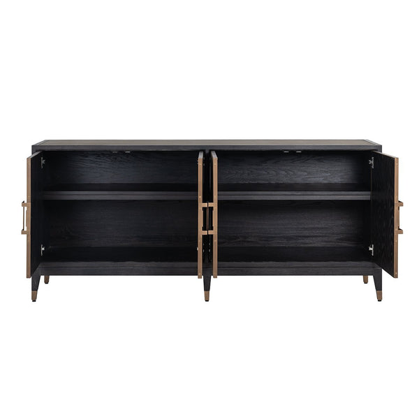 Ex - Display Bloomville Sideboard – Brass & Shagreen Finish - Canwell Interiors Limited - Xshowhome
