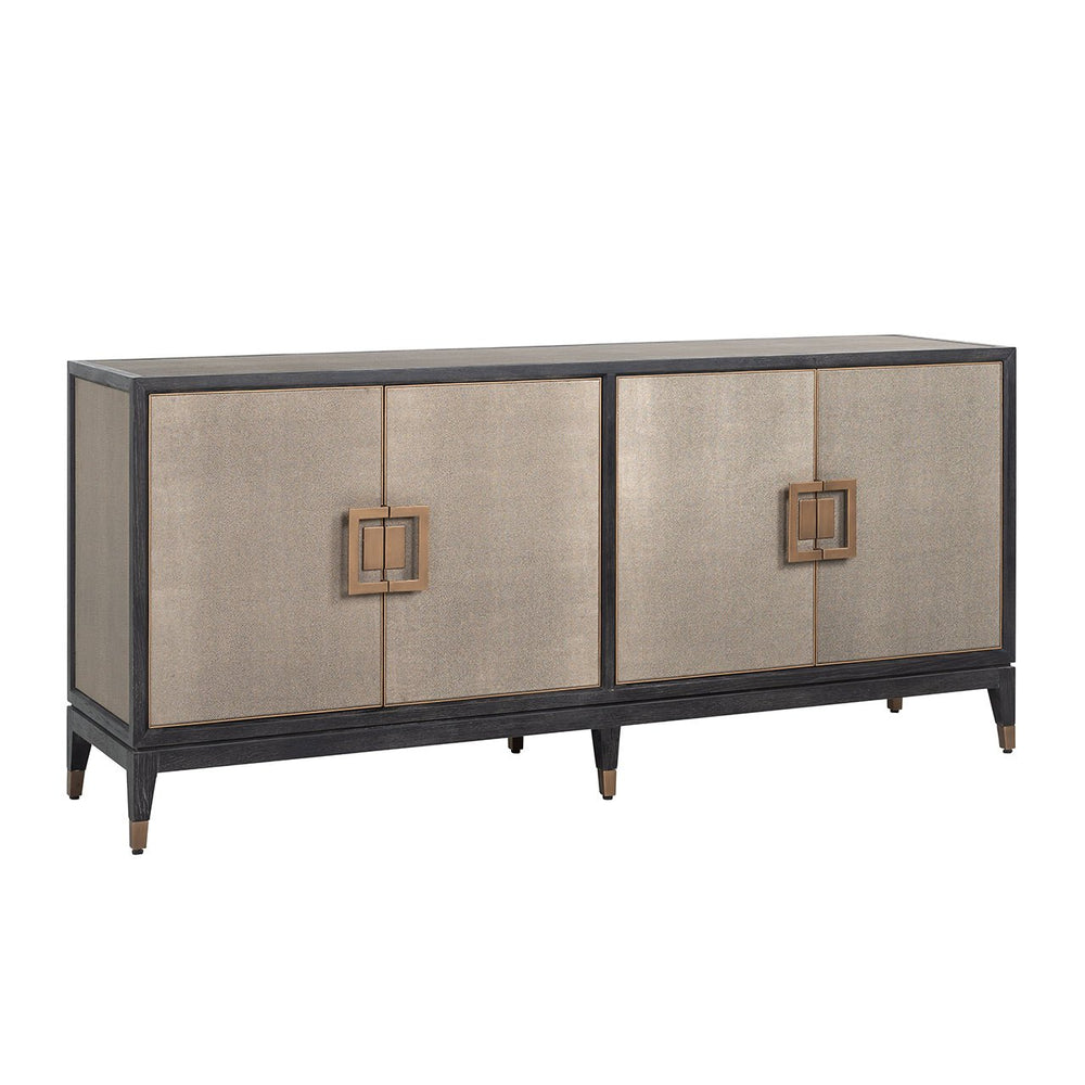 Ex - Display Bloomville Sideboard – Brass & Shagreen Finish - Canwell Interiors Limited - Xshowhome