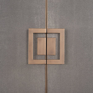 Ex - Display Bloomville Storage Cabinet – Brass Shagreen - Canwell Interiors Limited - Xshowhome