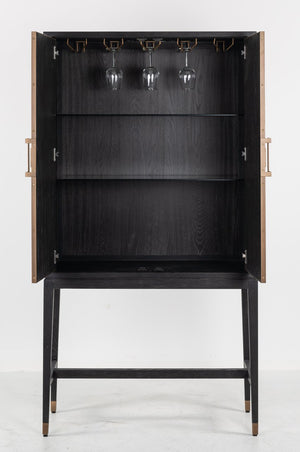 Ex - Display Bloomville Storage Cabinet – Brass Shagreen - Canwell Interiors Limited - Xshowhome