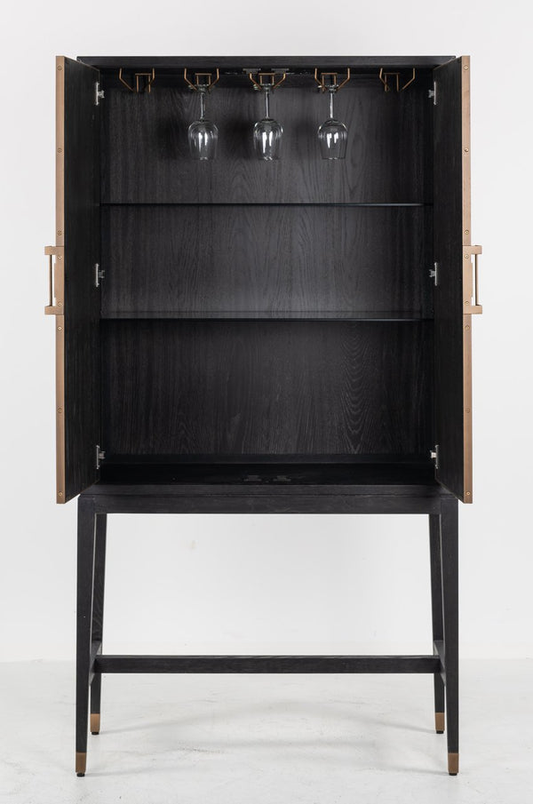 Ex - Display Bloomville Storage Cabinet – Brass Shagreen - Canwell Interiors Limited - Xshowhome