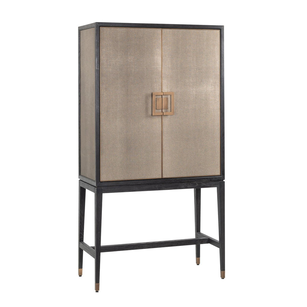 Ex - Display Bloomville Storage Cabinet – Brass Shagreen - Canwell Interiors Limited - Xshowhome