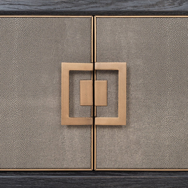 Ex - Display Bloomville TV Cabinet – Brass Shagreen - Canwell Interiors Limited - Xshowhome