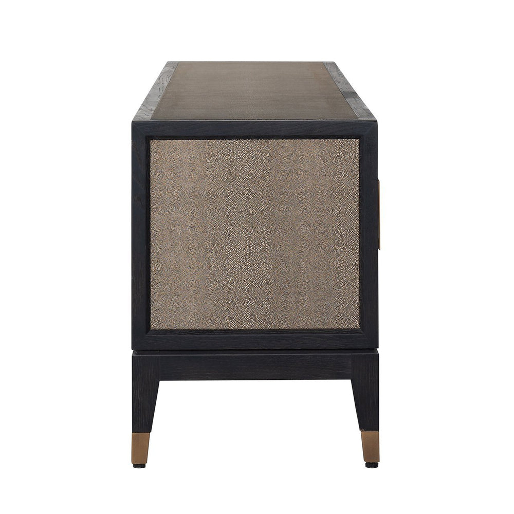 Ex - Display Bloomville TV Cabinet – Brass Shagreen - Canwell Interiors Limited - Xshowhome