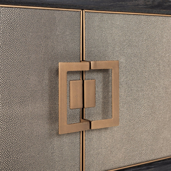 Ex - Display Bloomville TV Cabinet – Brass Shagreen - Canwell Interiors Limited - Xshowhome
