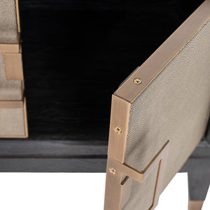 Ex - Display Bloomville TV Cabinet – Brass Shagreen - Canwell Interiors Limited - Xshowhome