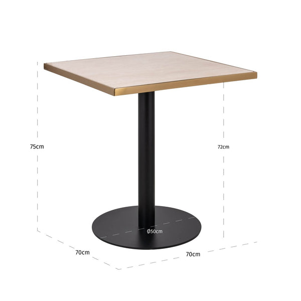Ex-Display Brazza Bistro Table - Beige 70x70 - XShowhome Limited - Richmond