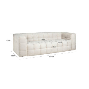 Ex - Display Cream Fusion Sofa - Canwell Interiors Limited - Xshowhome