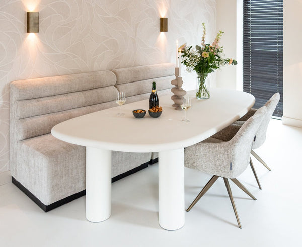 Ex Display Dining table Bloomstone white 235 - Canwell Interiors Limited - Richmond