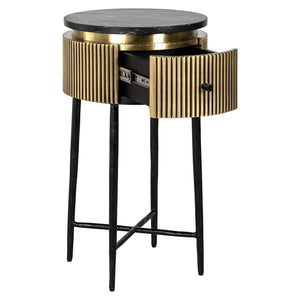 Ex - Display Ironville End Table – Gold - Canwell Interiors Limited - Xshowhome