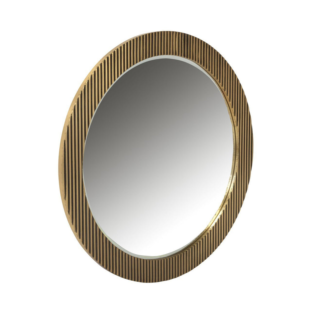 Ex - Display Ironville Mirror – Gold 86Ø - Canwell Interiors Limited - Xshowhome