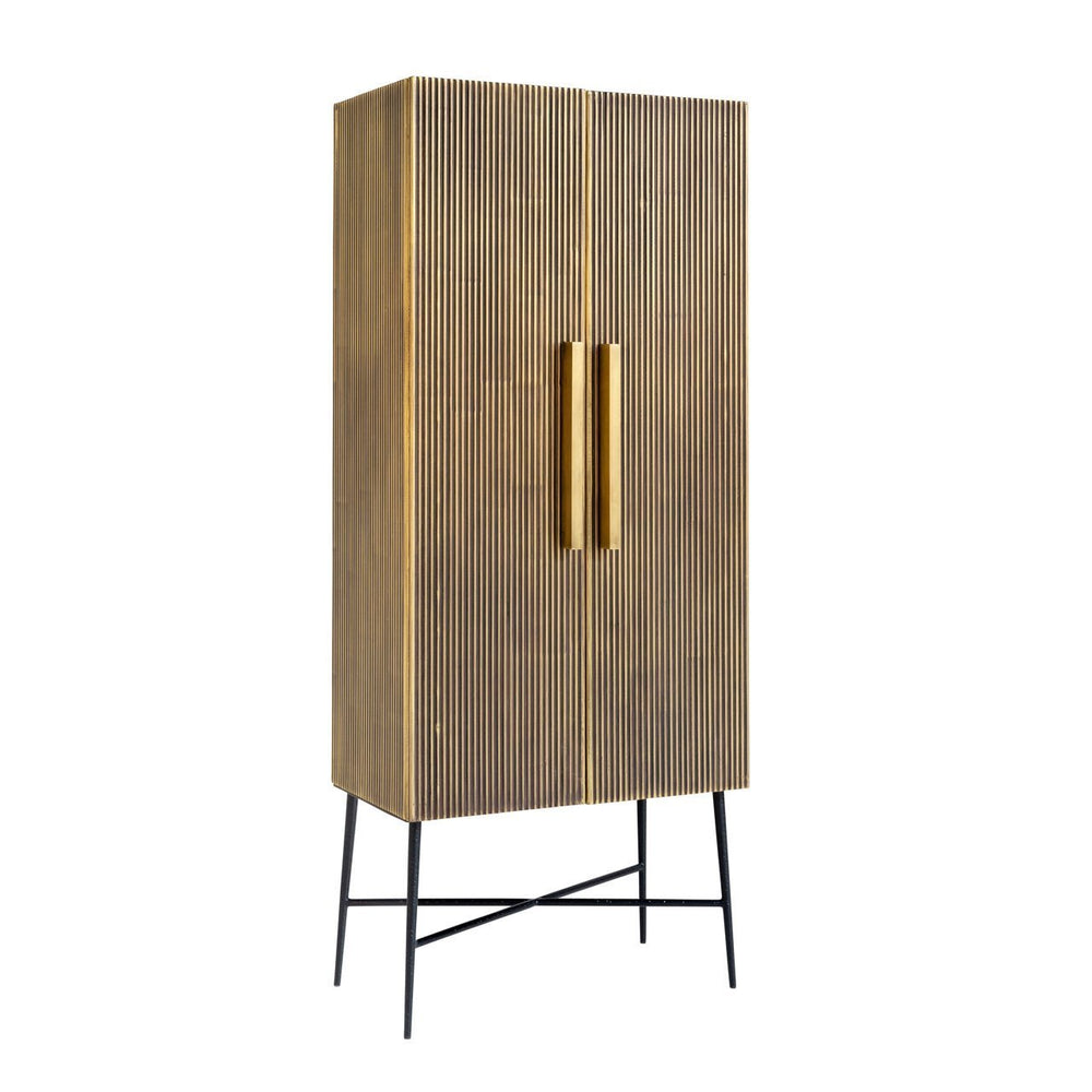 Ex - Display Ironville Storage Cabinet – Gold, 75cm wide - Canwell Interiors Limited - Xshowhome