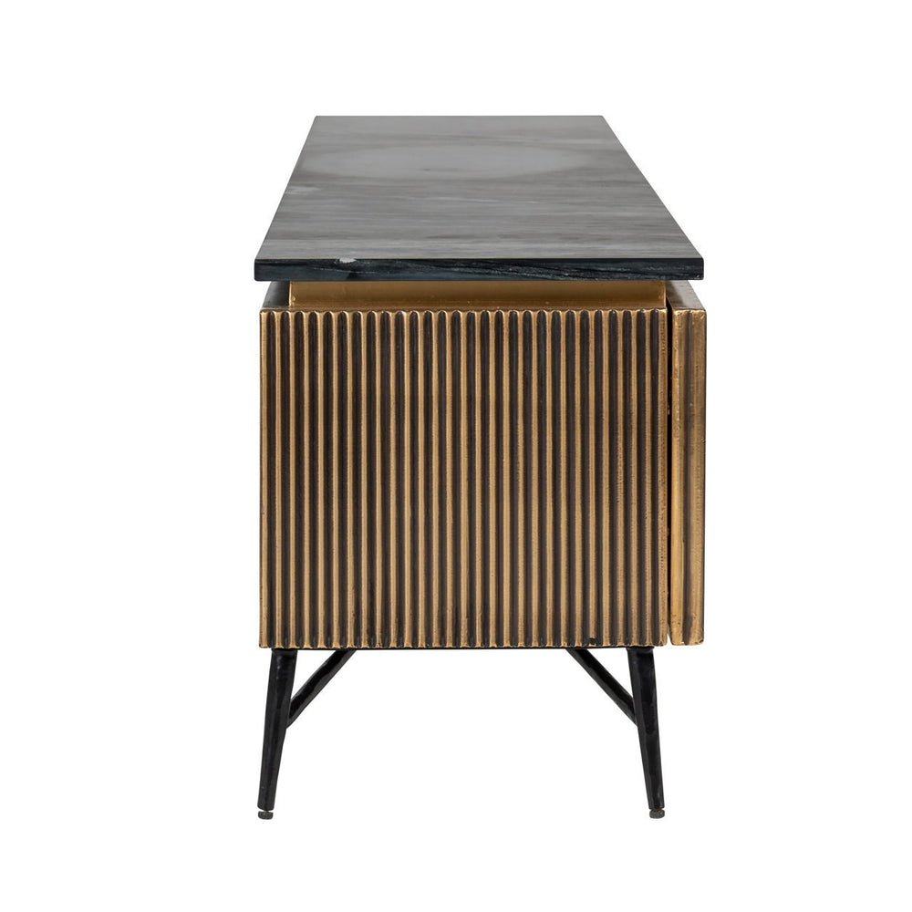 Ex - Display Ironville TV Cabinet – Gold, 170cm wide - Canwell Interiors Limited - Xshowhome