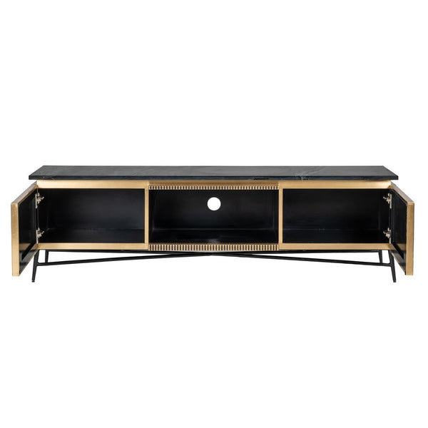 Ex - Display Ironville TV Cabinet – Gold, 170cm wide - Canwell Interiors Limited - Xshowhome
